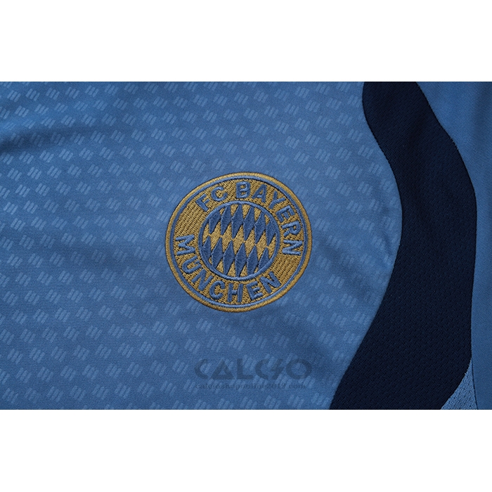 Tuta da Track Bayern Monaco Manica Corta 2026-2027 Blu - Pantaloncini